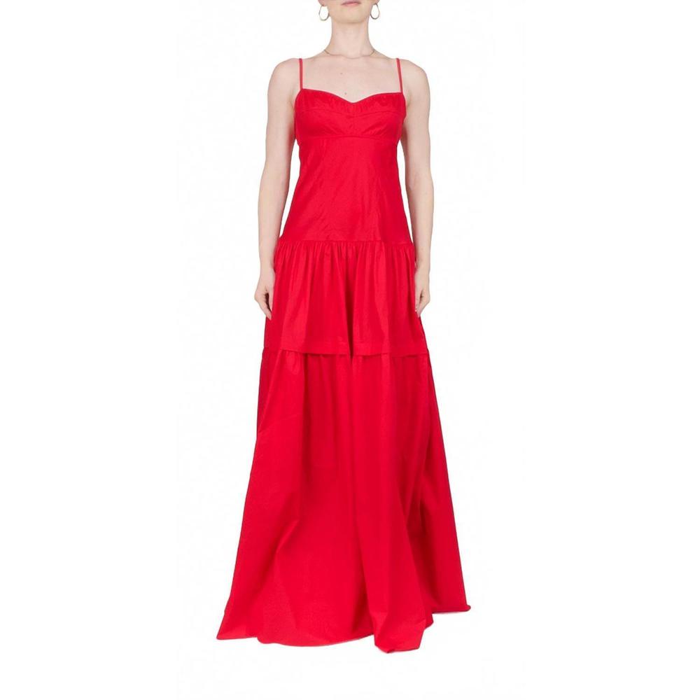 NEW ANNA OCTOBER yulitta maxi dress in red